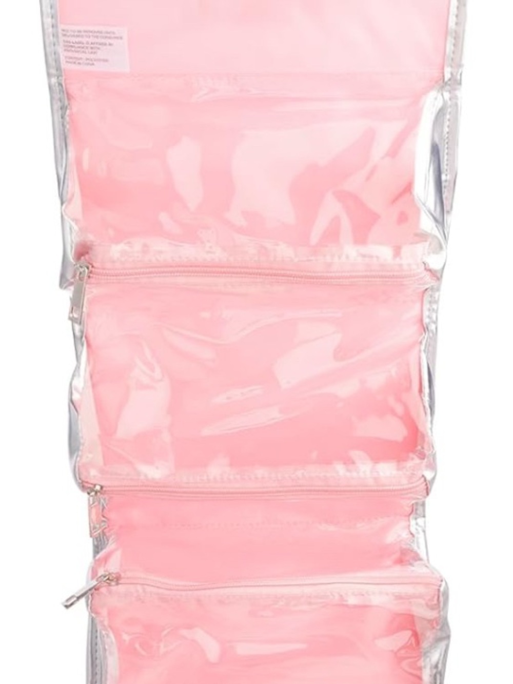 🆕 - Juicy Couture Pale Pink Velvet Travel organizer Bag with Silver Trim - Picture 5 of 11